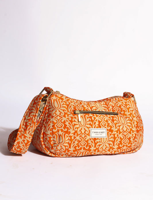 Quilted sling bag
