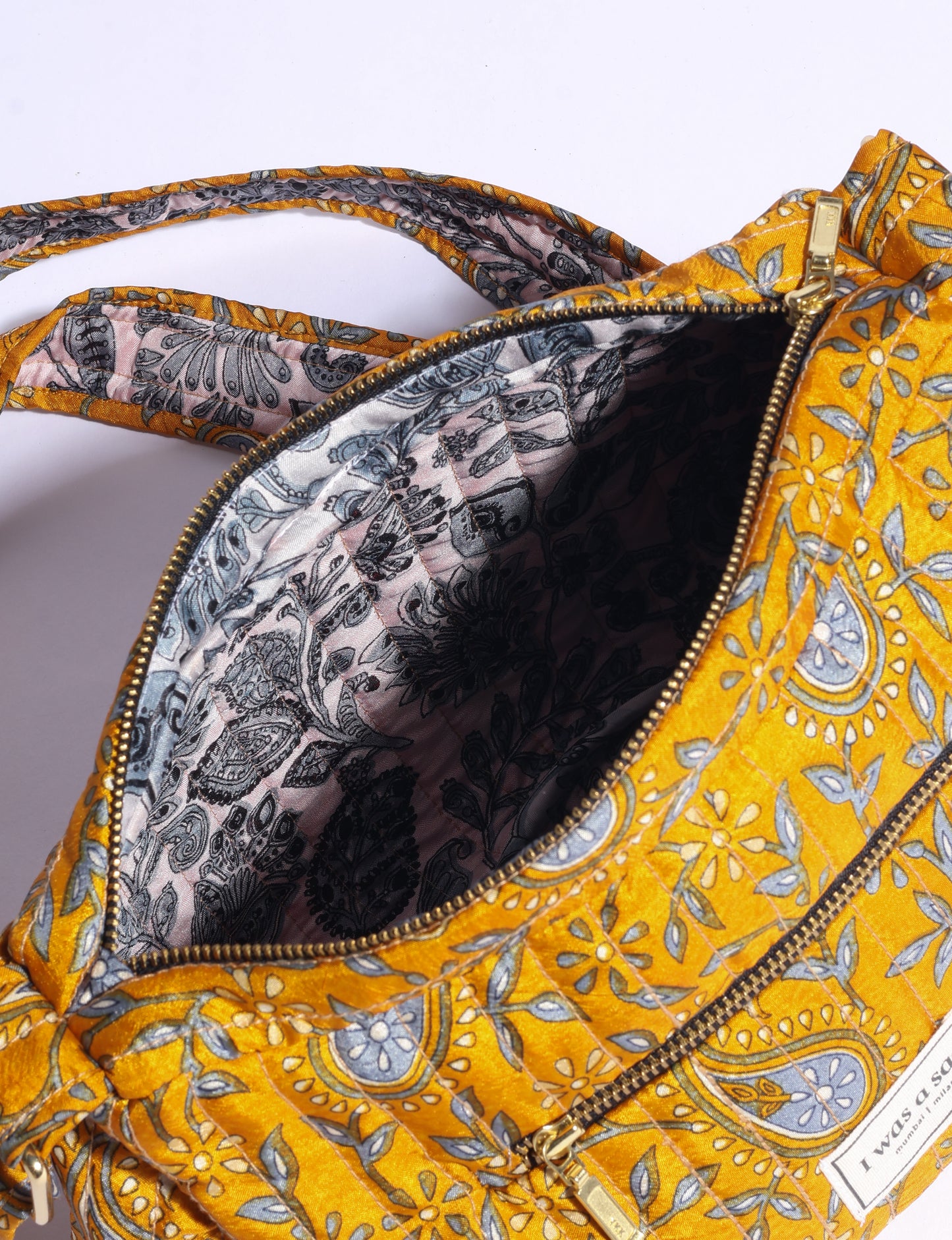Quilted sling bag