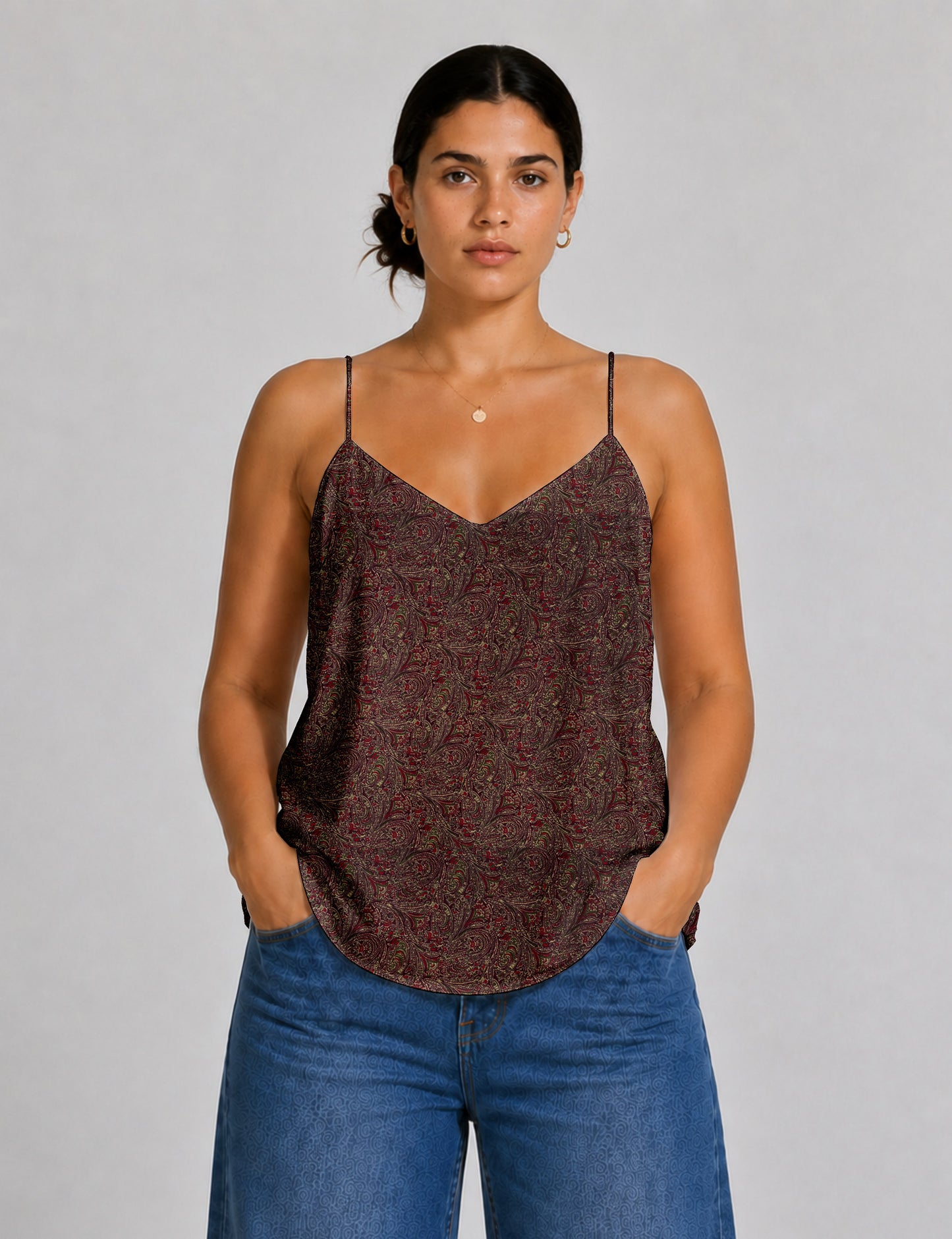Slip top - Red Abstract