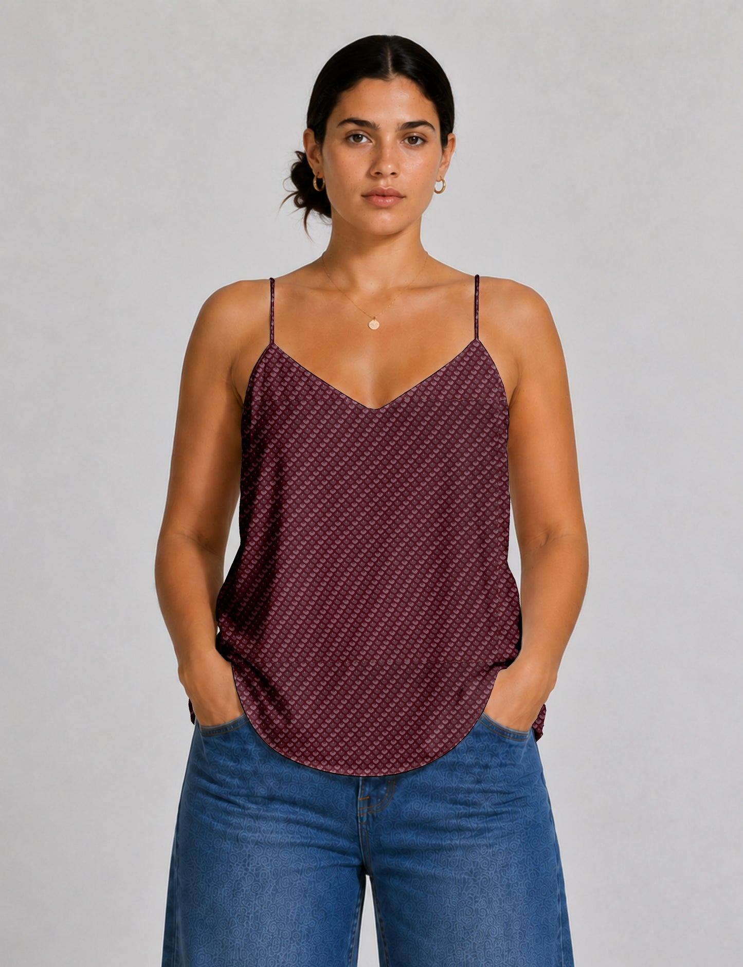 Slip top - Red Micro Design