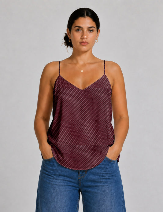 Slip top - Red Micro Design