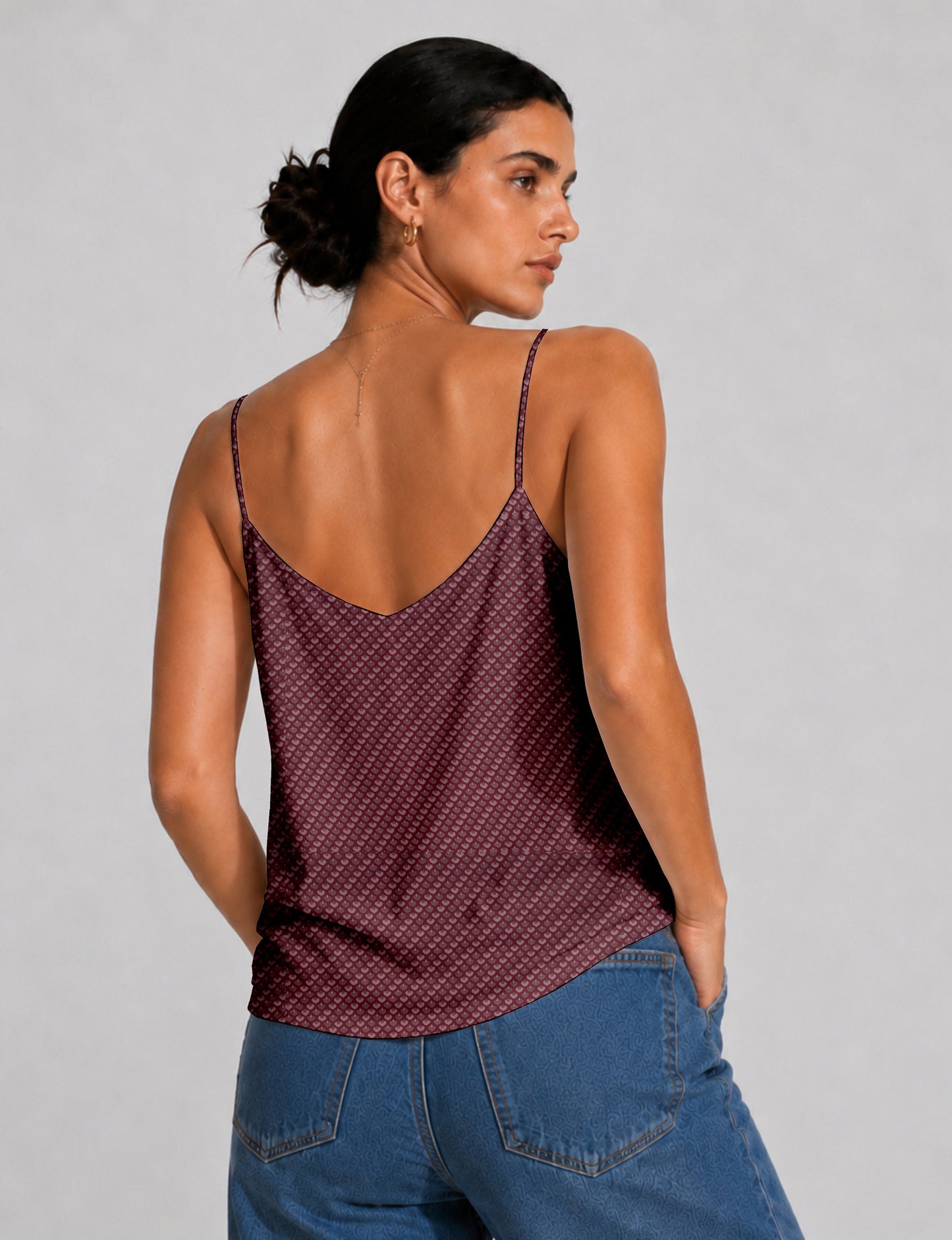 Slip top - Red Micro Design