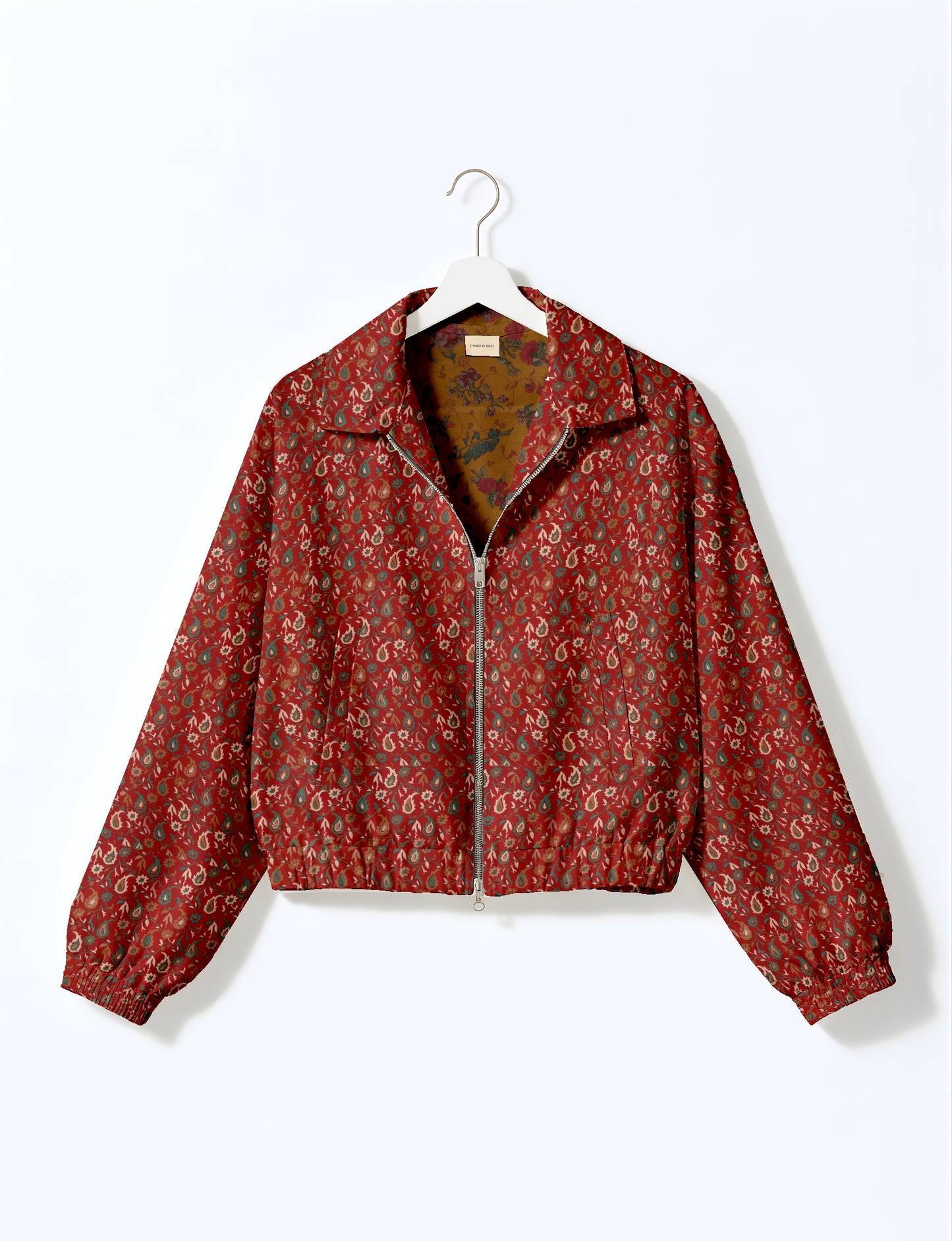 Bomber Jacket - Red Paisley
