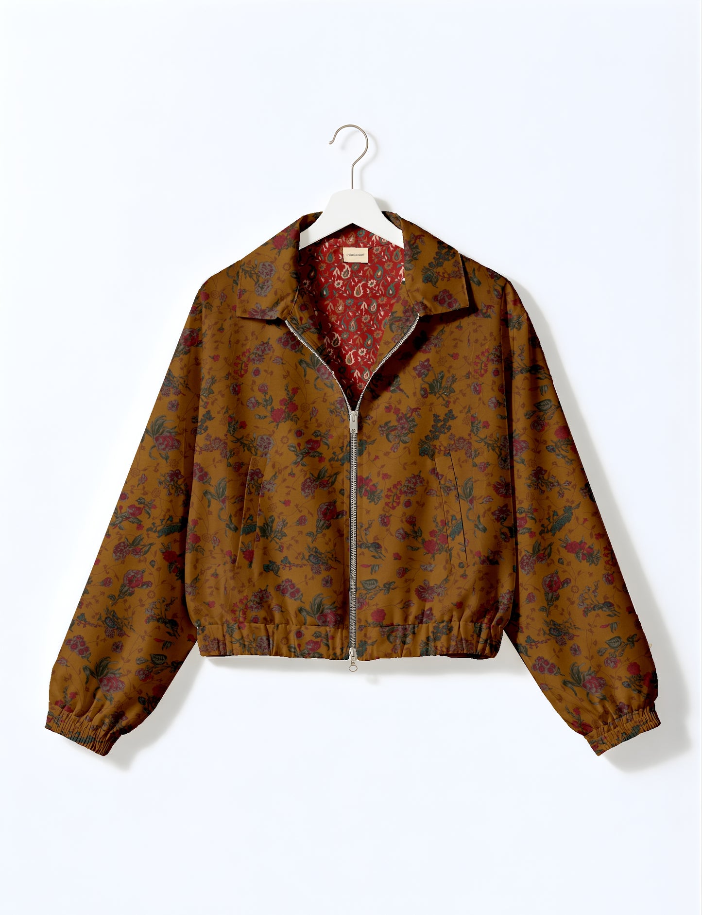 Bomber Jacket - Yellow Floral