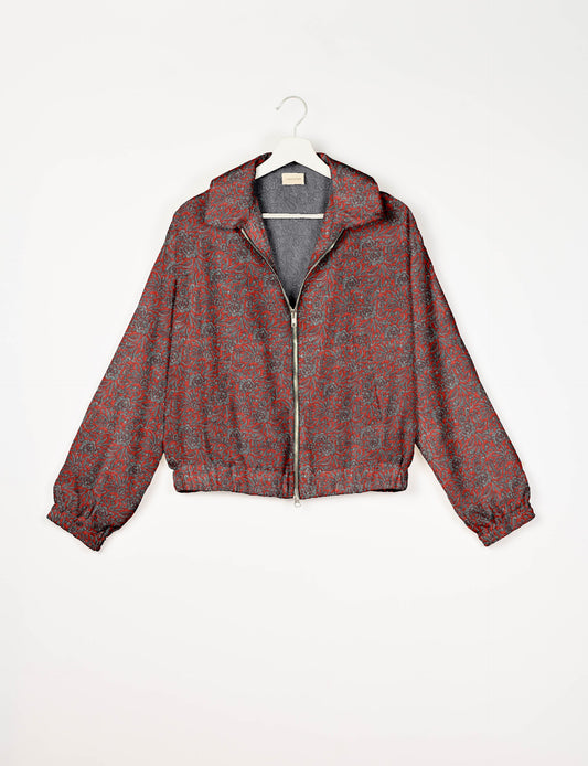 Bomberjacke - Rot Tropen