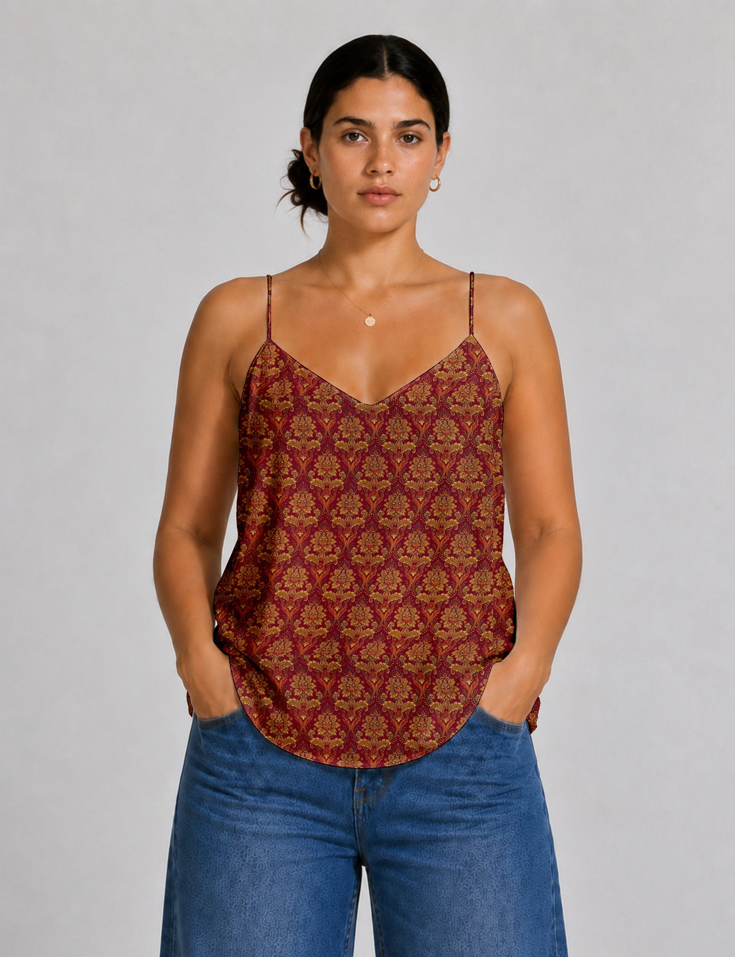 Slip top - Red Tropical