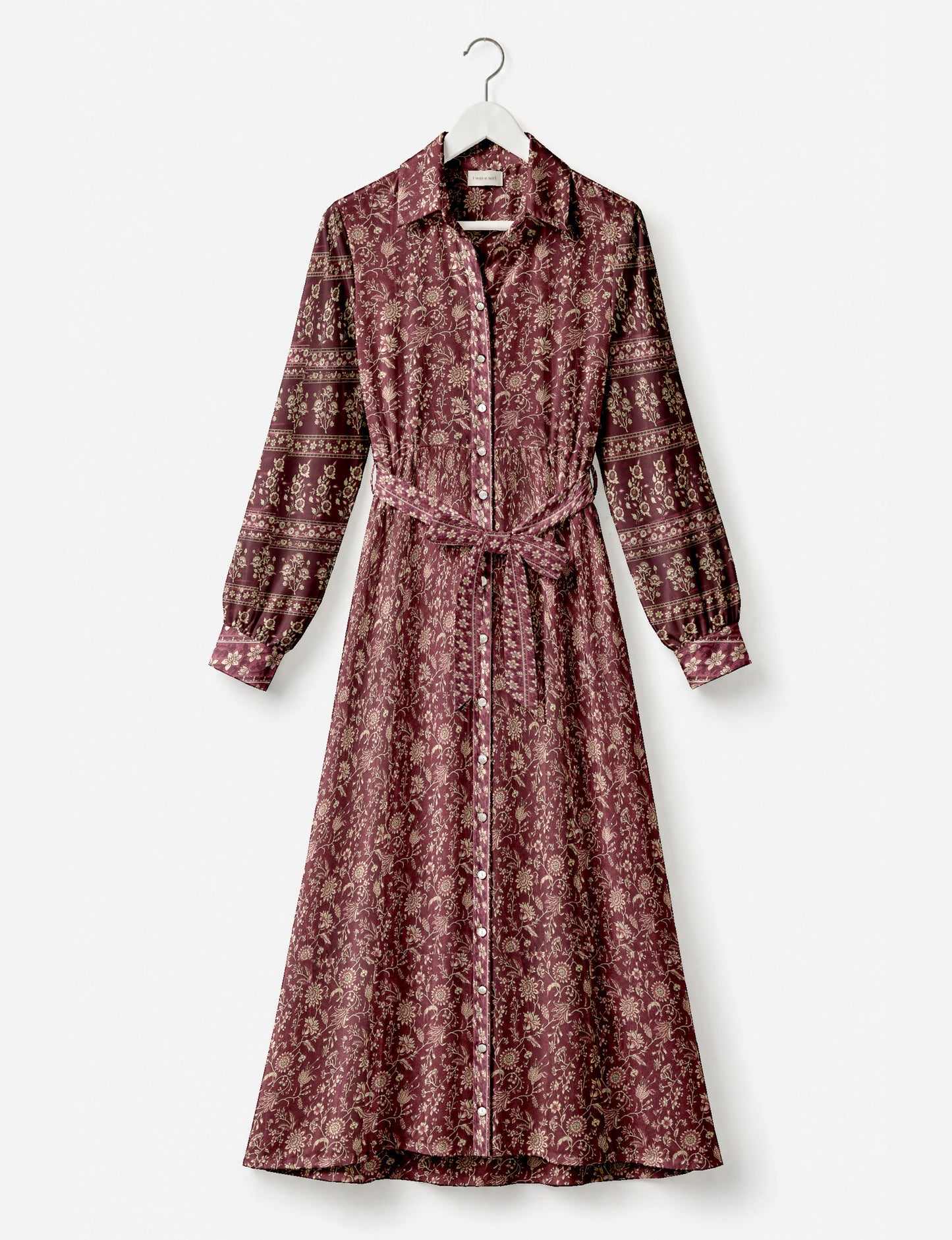 Long shirt dress - Red Tropical