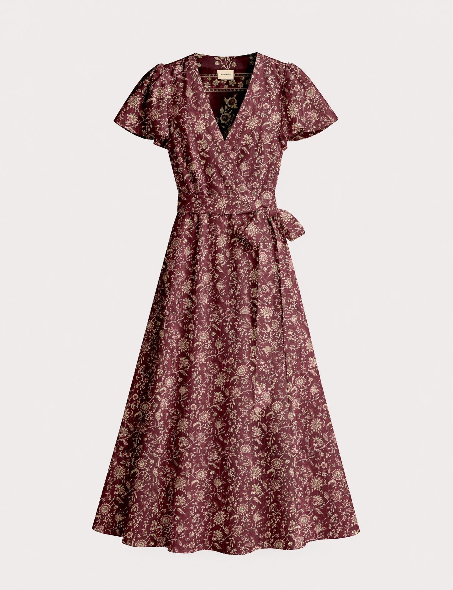 Wrap dress - Red Tropical