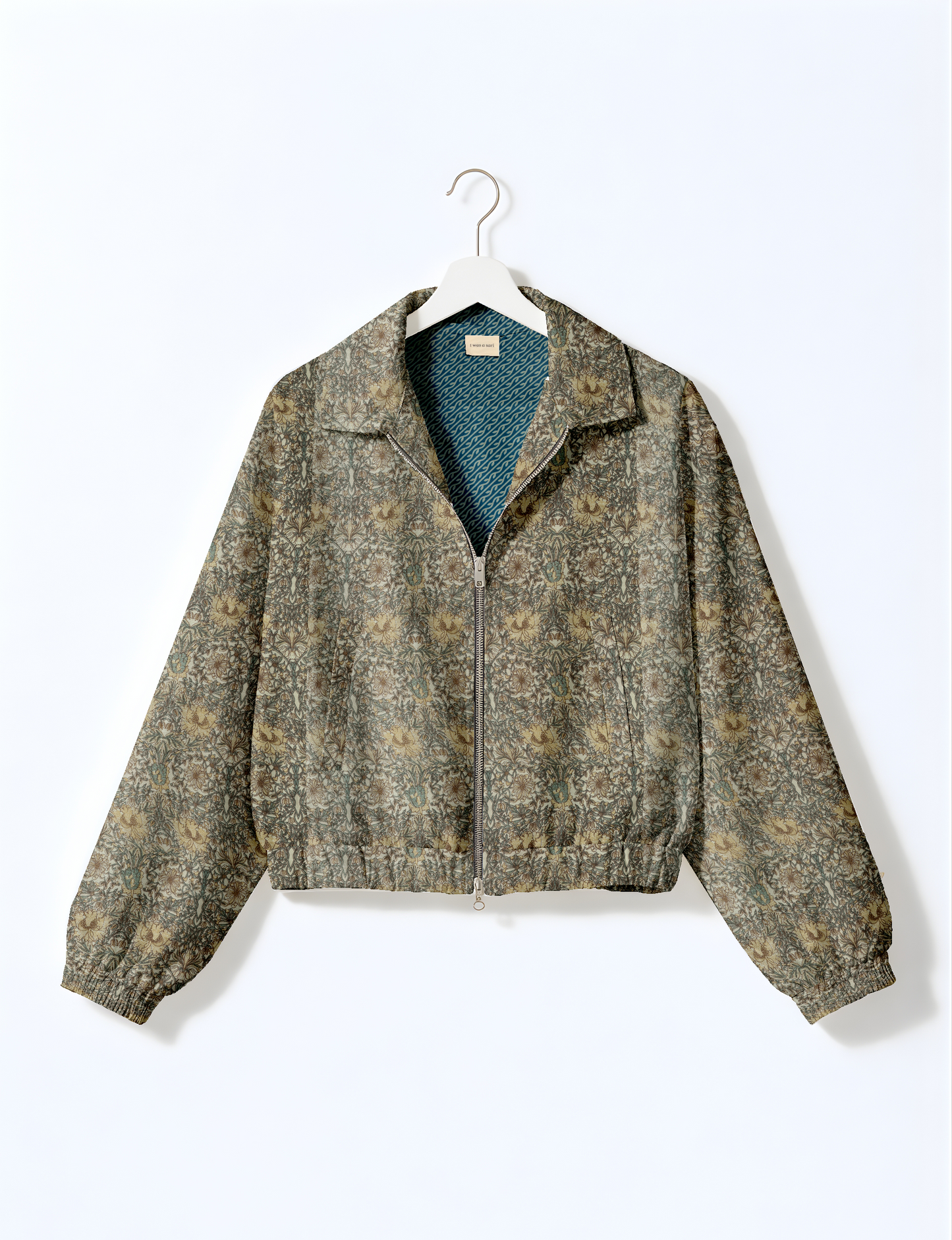 Bomber Jacket - Beige Floral