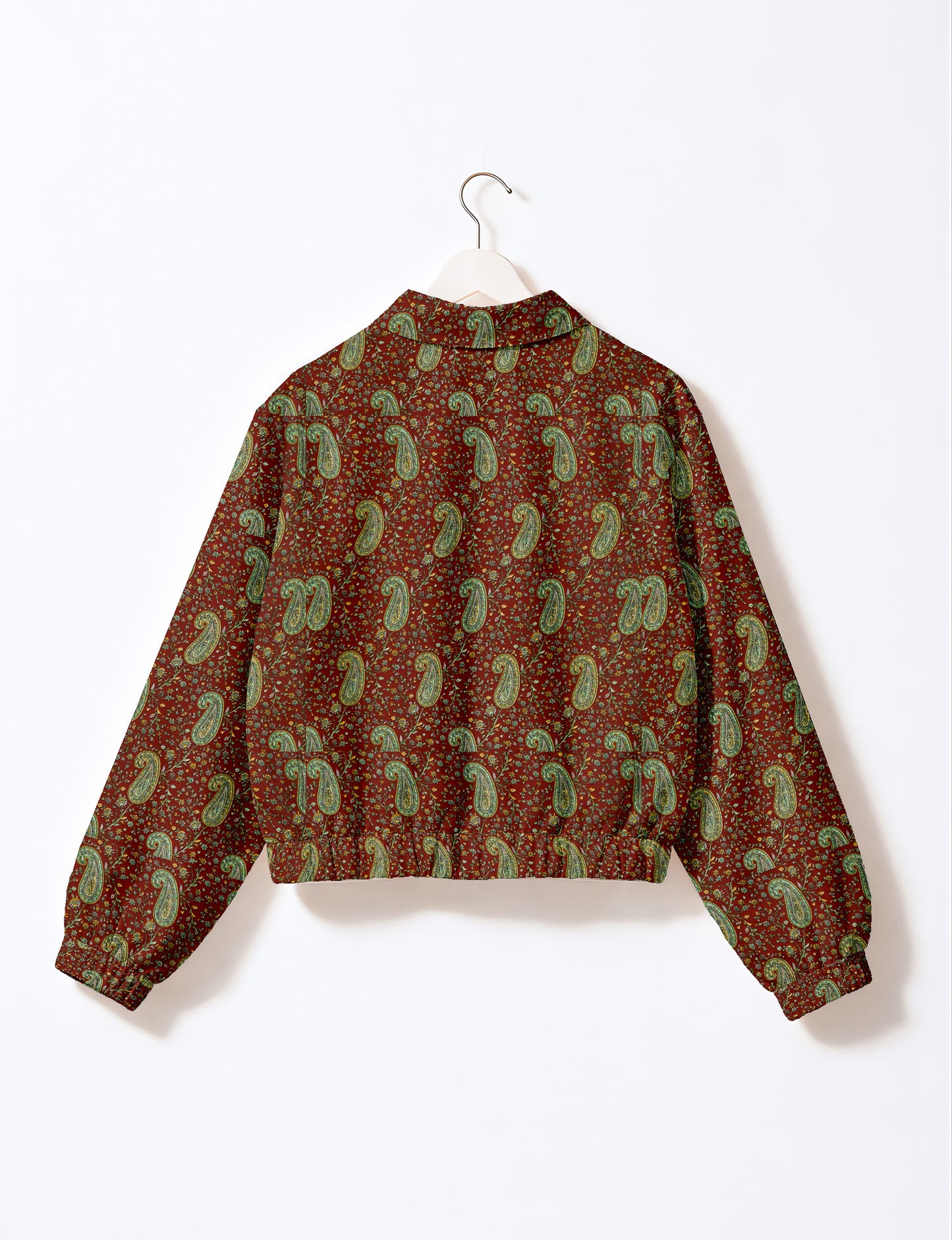 Bomber Jacket - Red Paisley