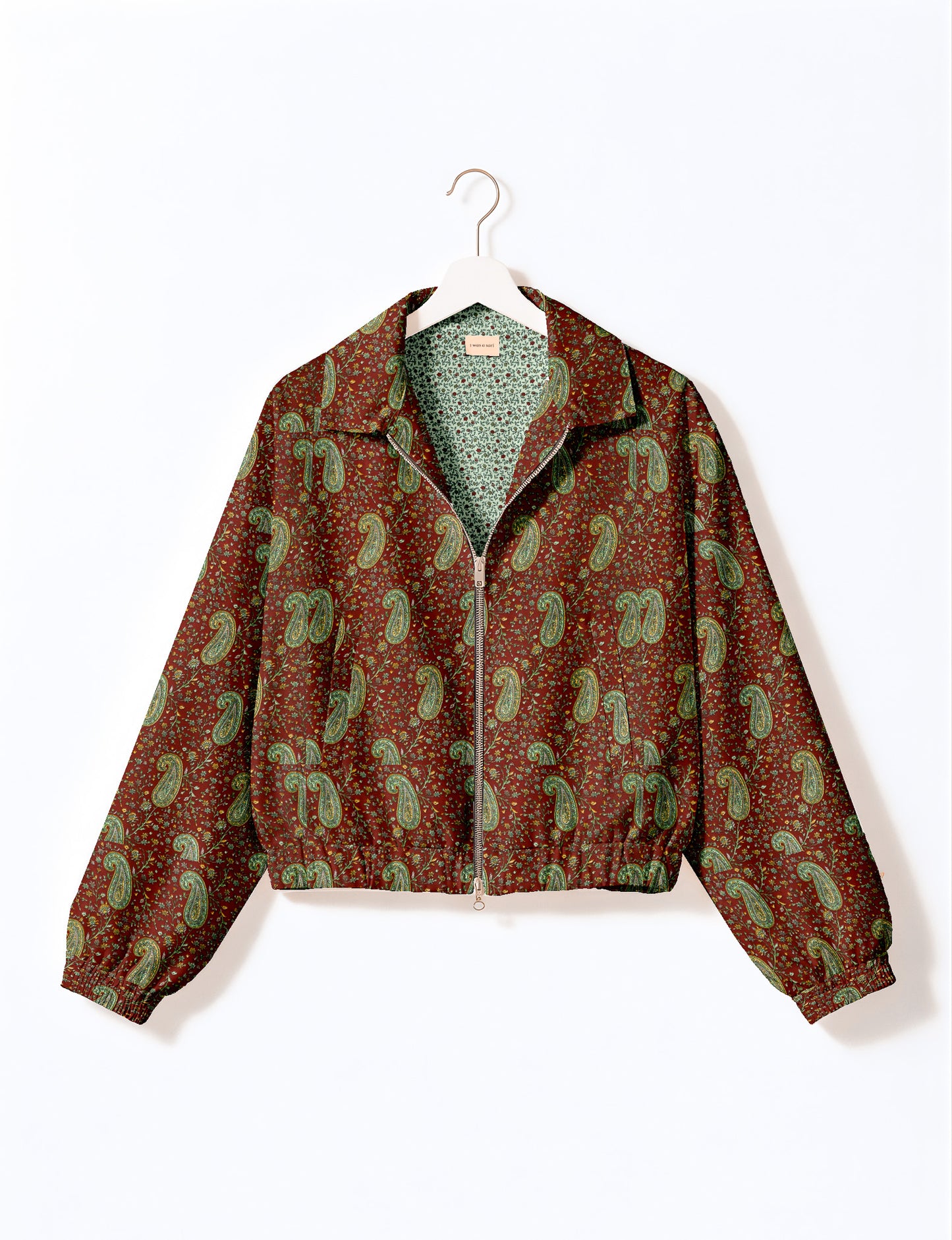 Bomber Jacket - Red Paisley