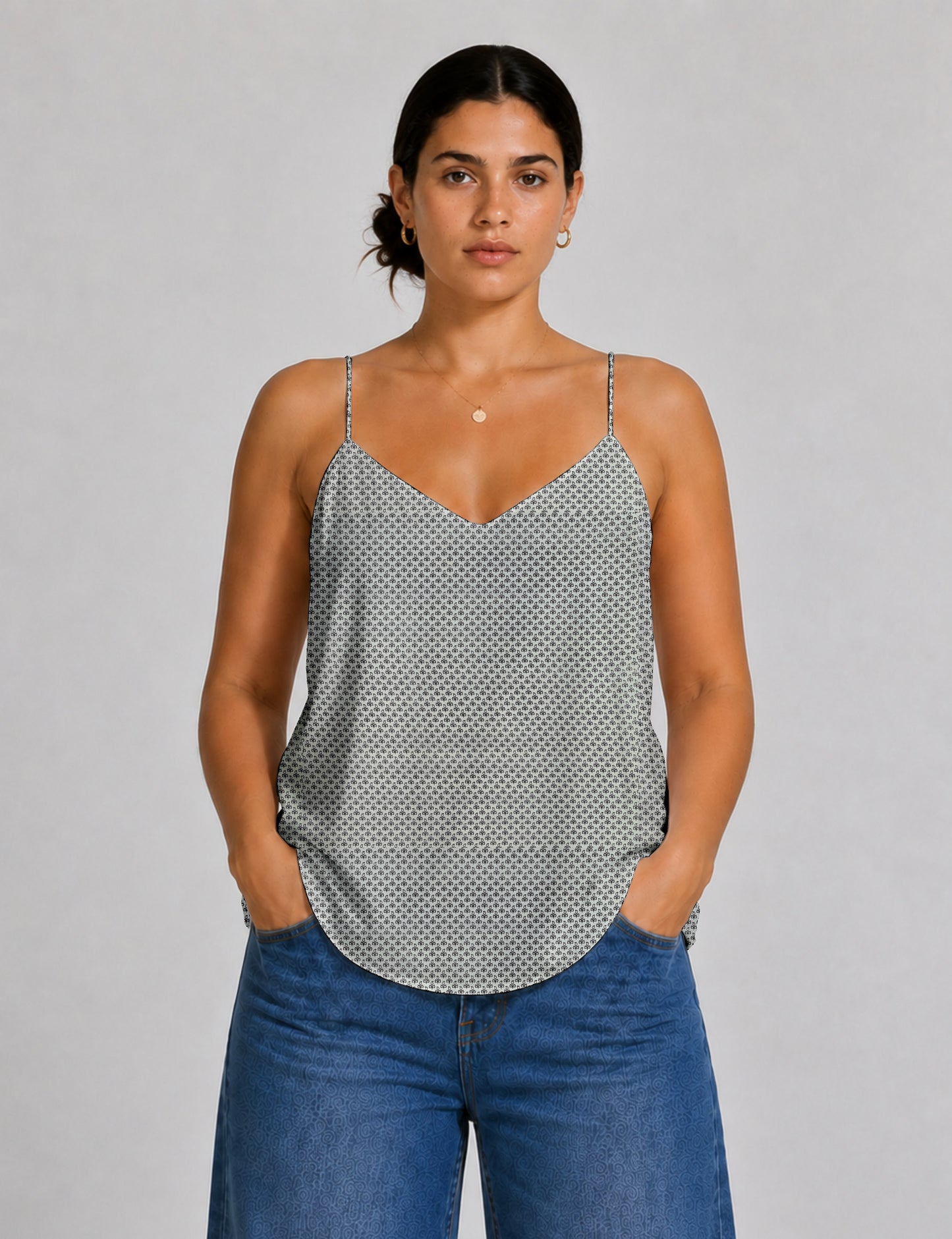 Slip top - White Floral