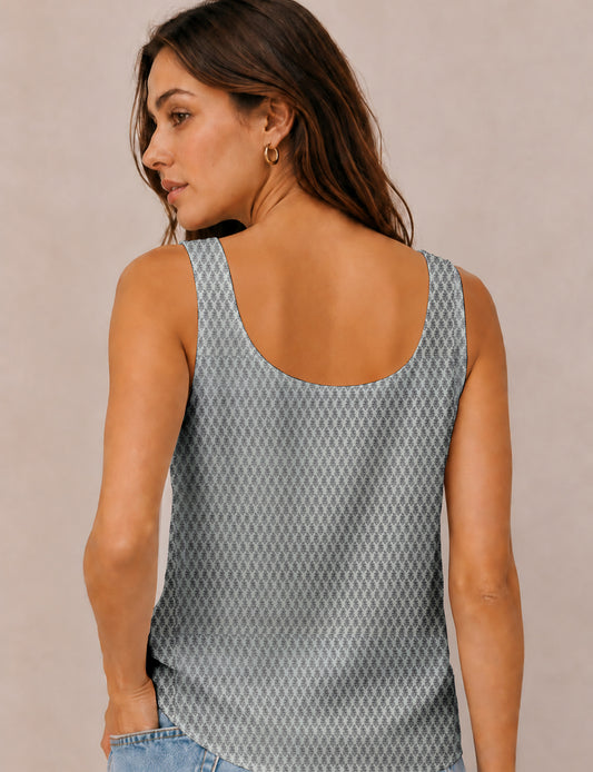 Sleeveless blouse - White Tropical