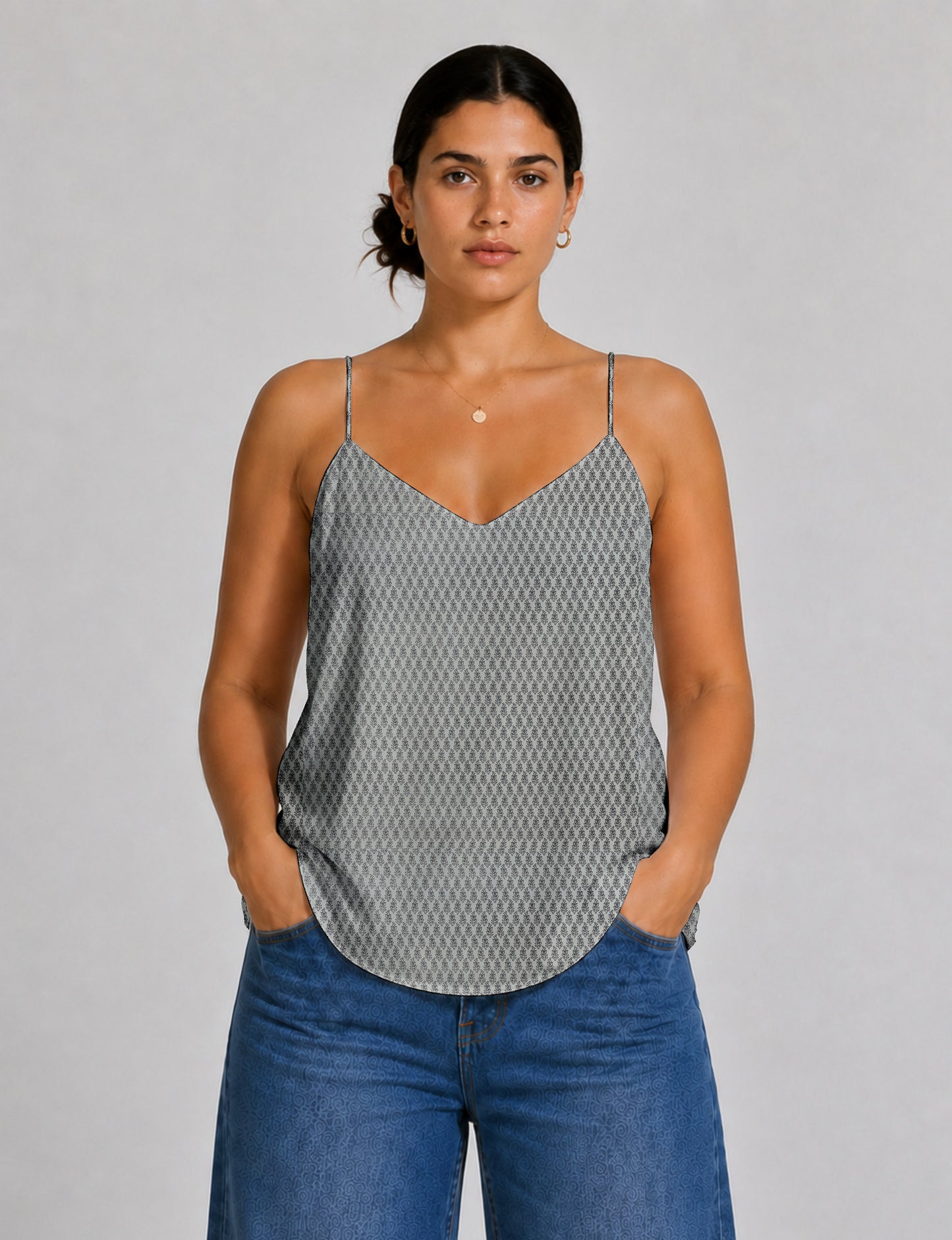 Slip top - White Tropical