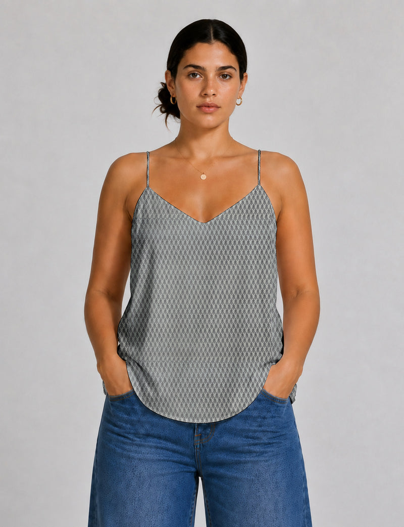 Slip top - White Tropical