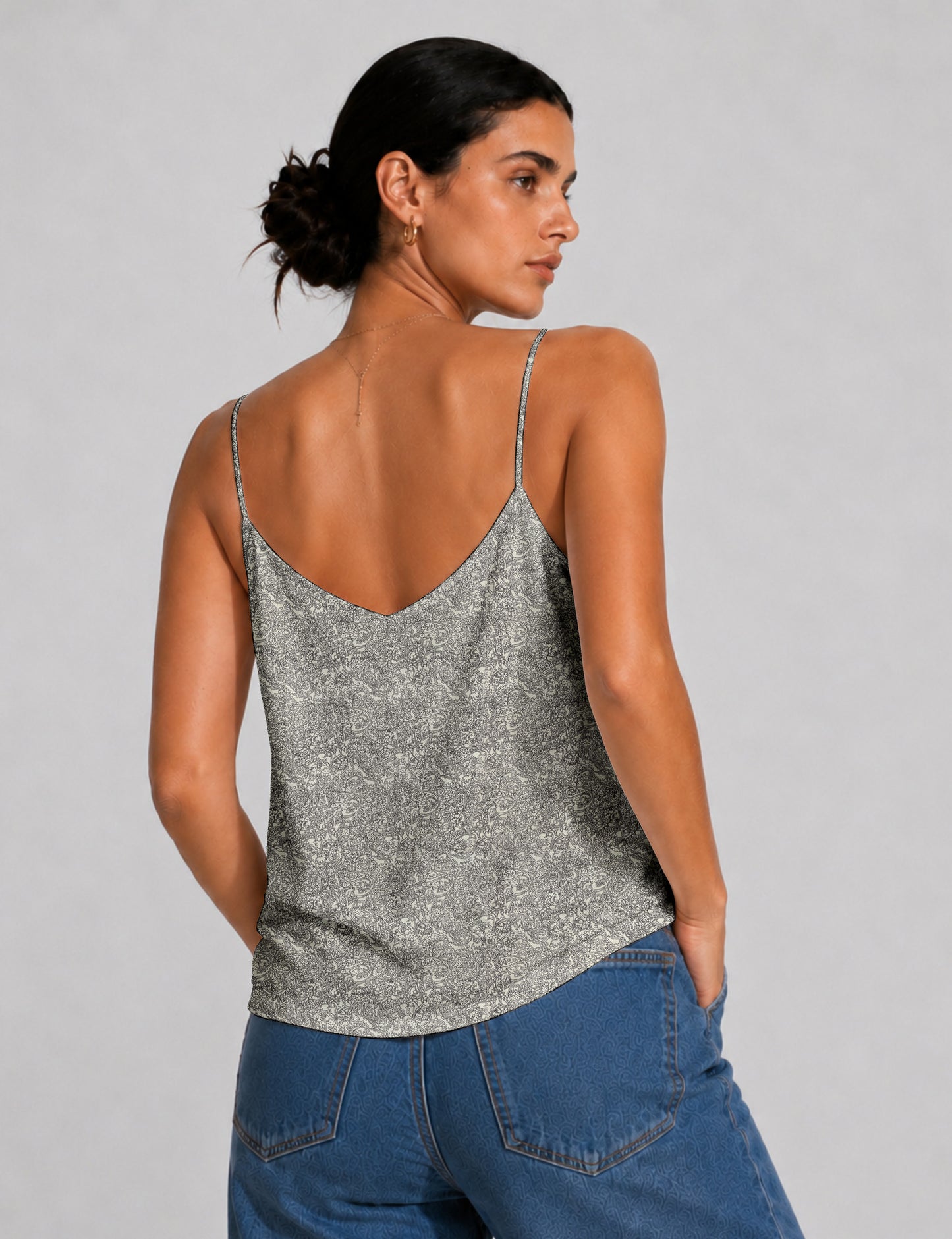 Slip top - White Tropical