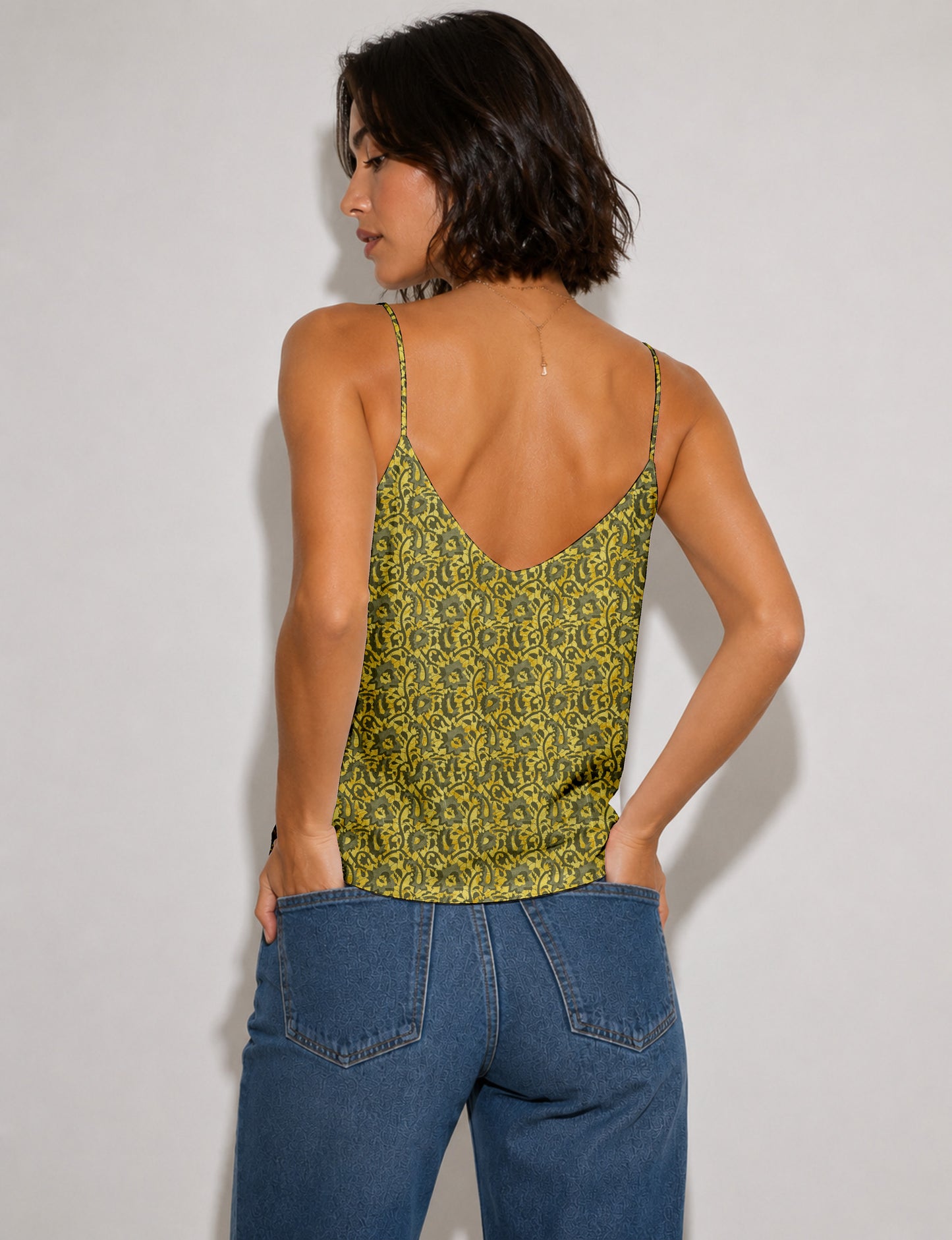 Slip top - Yellow Abstract