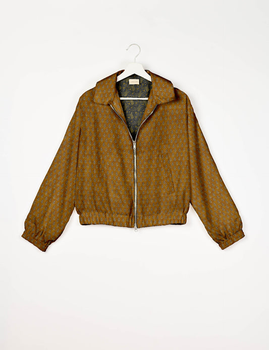 Bomber Jacket - Yellow Floral
