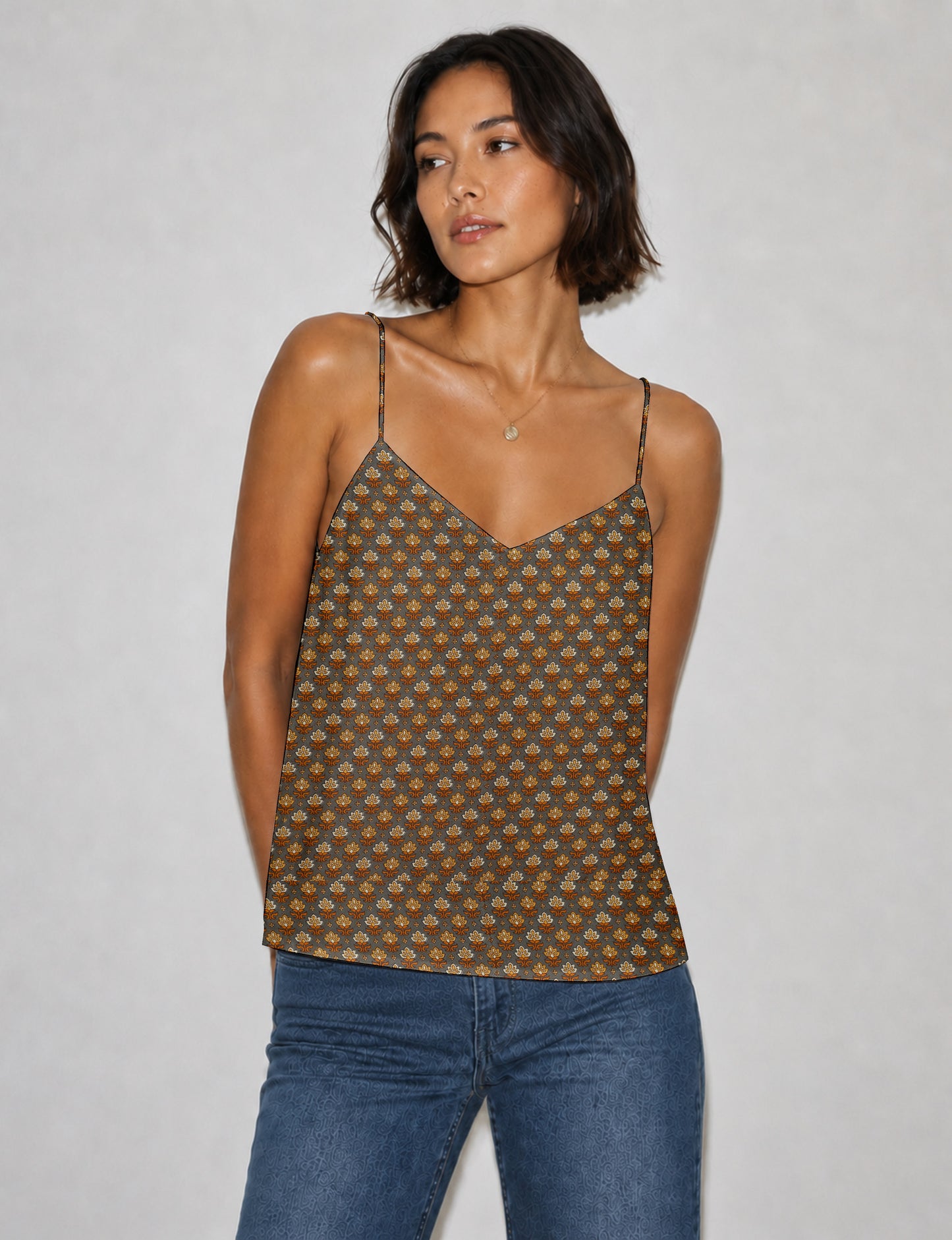 Slip top - Yellow Floral