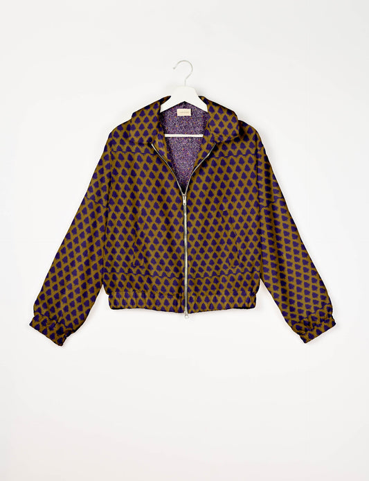 Bomber Jacket - Yellow Leaves
