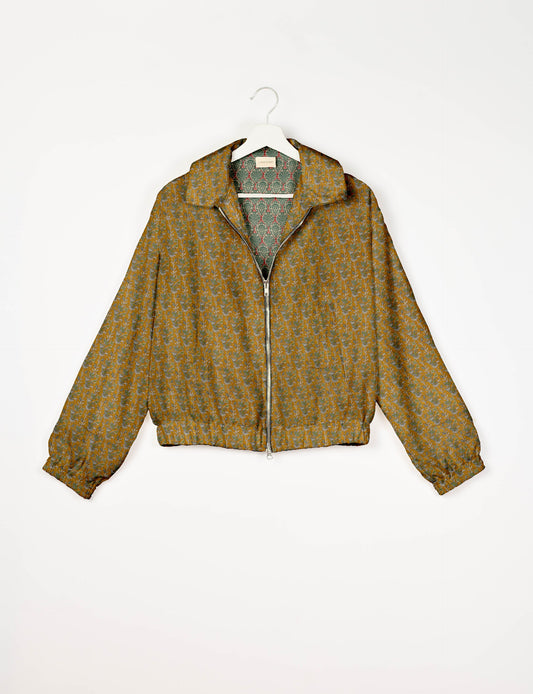 Bomber Jacket - Yellow Tropical