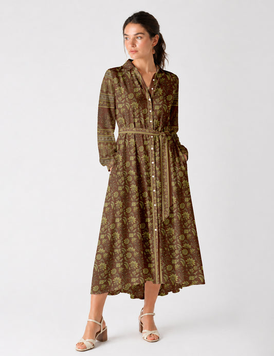Stylish long shirt dress for everyday wear and travel