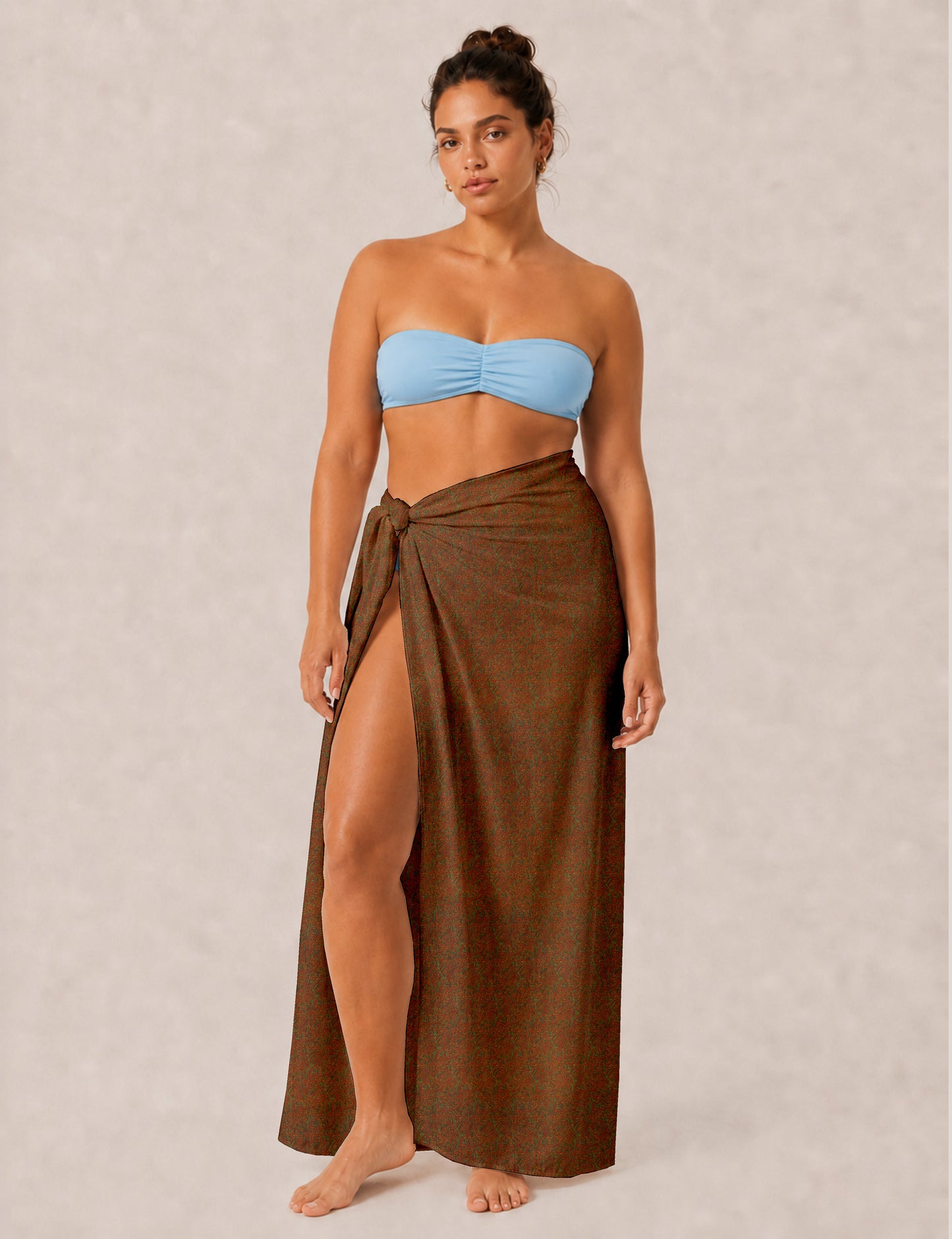 Explore sustainable elegance with our PAREO – a versatile piece for conscious fashion enthusiasts. More than an accessory, it's a statement of ethical clothing and green fashion. Ideal for getaways, this wrap-around works as a coverup, turban, or throw, showcasing our commitment to slow fashion, upcycled garments, and eco-friendly practices. Elevate your wardrobe with this eco-conscious and stylish pareo, a perfect addition to your collection of sustainable women's clothing.