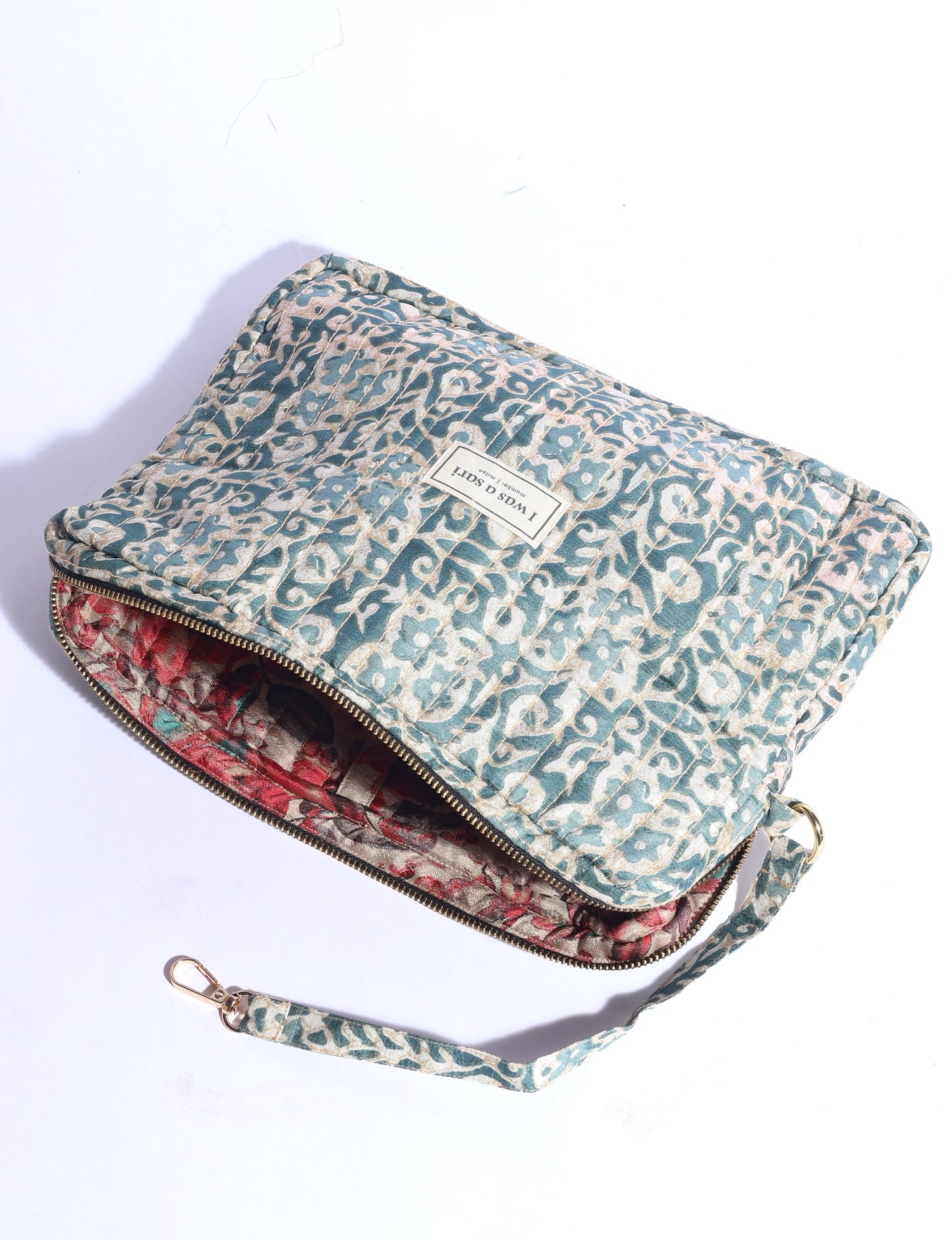 Quilted organizer - Grey Tropical
